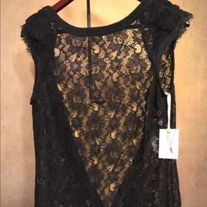 Jessica Simpson Brand New Lace dress with slip and tiers